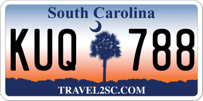 SC license plate KUQ788