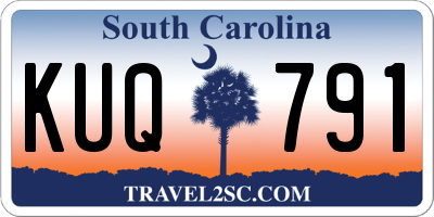 SC license plate KUQ791