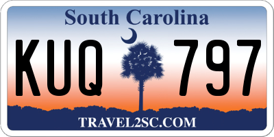 SC license plate KUQ797