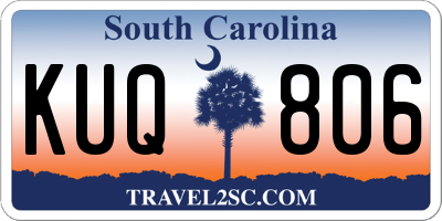 SC license plate KUQ806