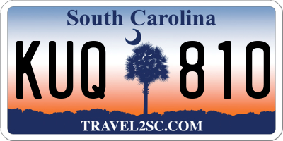SC license plate KUQ810