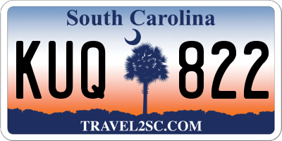 SC license plate KUQ822