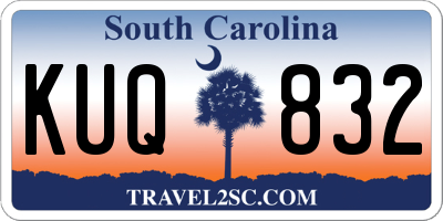 SC license plate KUQ832