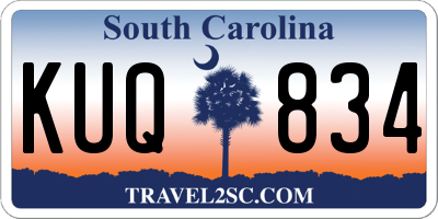 SC license plate KUQ834