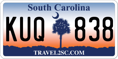 SC license plate KUQ838