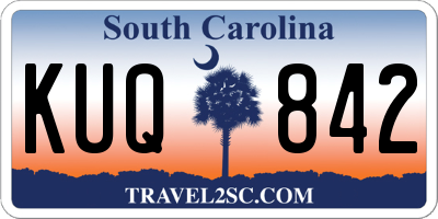 SC license plate KUQ842
