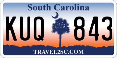 SC license plate KUQ843
