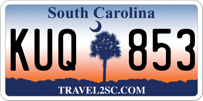 SC license plate KUQ853