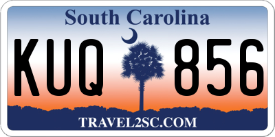 SC license plate KUQ856