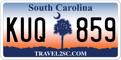 SC license plate KUQ859