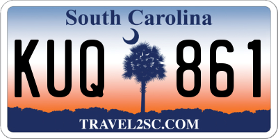 SC license plate KUQ861