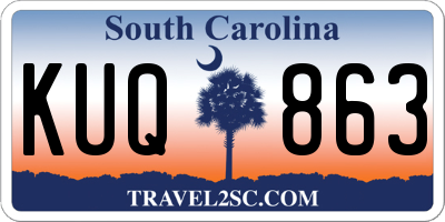 SC license plate KUQ863