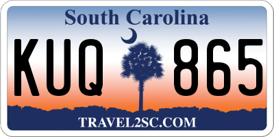 SC license plate KUQ865