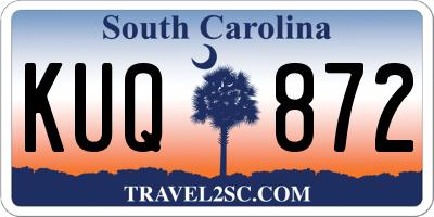 SC license plate KUQ872