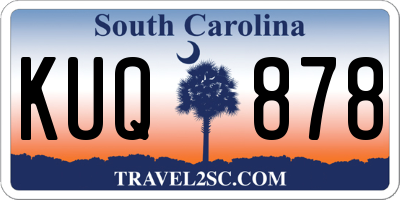 SC license plate KUQ878