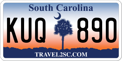SC license plate KUQ890
