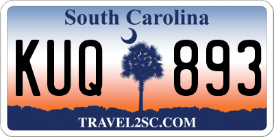 SC license plate KUQ893