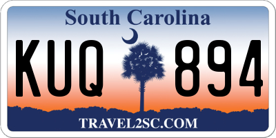 SC license plate KUQ894