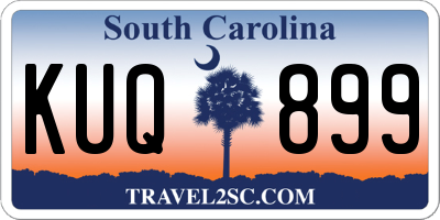 SC license plate KUQ899