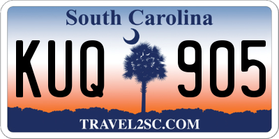 SC license plate KUQ905
