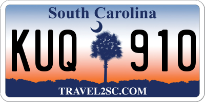 SC license plate KUQ910