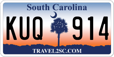 SC license plate KUQ914