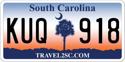 SC license plate KUQ918