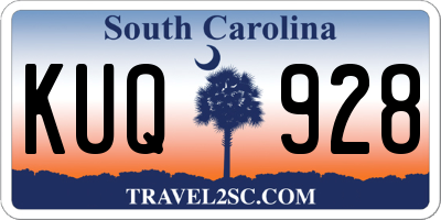 SC license plate KUQ928