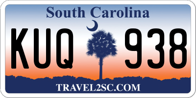 SC license plate KUQ938