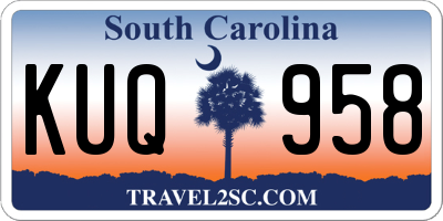 SC license plate KUQ958