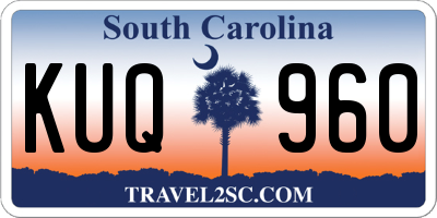 SC license plate KUQ960