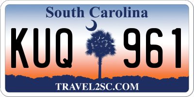 SC license plate KUQ961