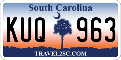 SC license plate KUQ963