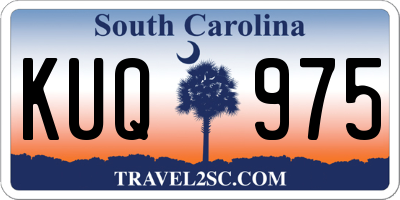 SC license plate KUQ975