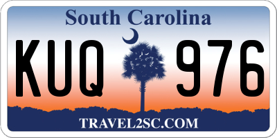 SC license plate KUQ976