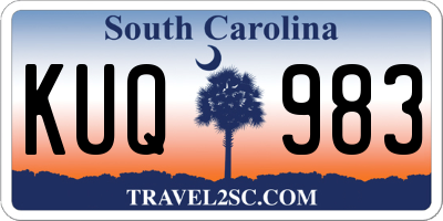 SC license plate KUQ983
