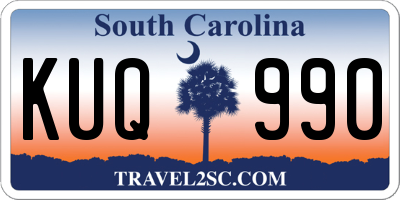SC license plate KUQ990