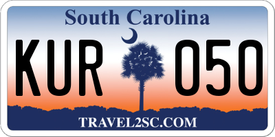SC license plate KUR050
