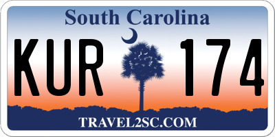 SC license plate KUR174