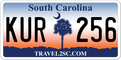 SC license plate KUR256