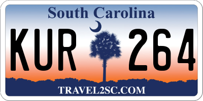 SC license plate KUR264