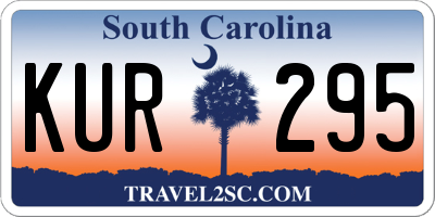 SC license plate KUR295