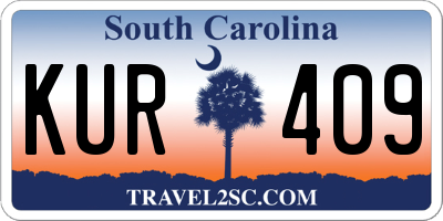 SC license plate KUR409