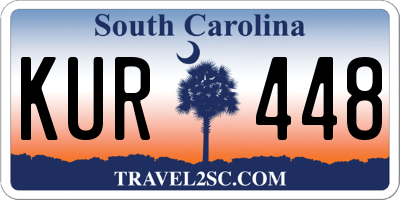 SC license plate KUR448