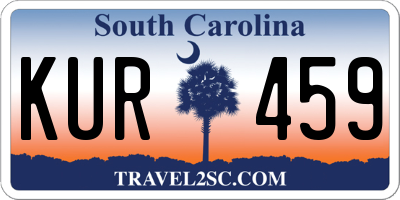 SC license plate KUR459