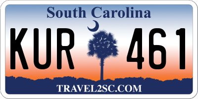 SC license plate KUR461