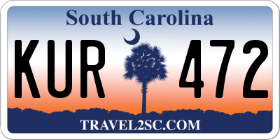 SC license plate KUR472