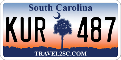 SC license plate KUR487