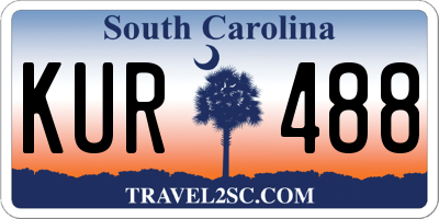 SC license plate KUR488
