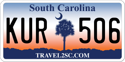 SC license plate KUR506